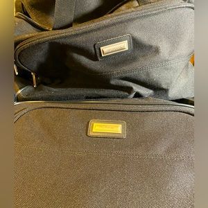 JC Penney Protocol Brand Black Travel Bag and matching Attaché